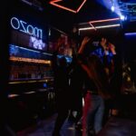 partying people in the nightclub